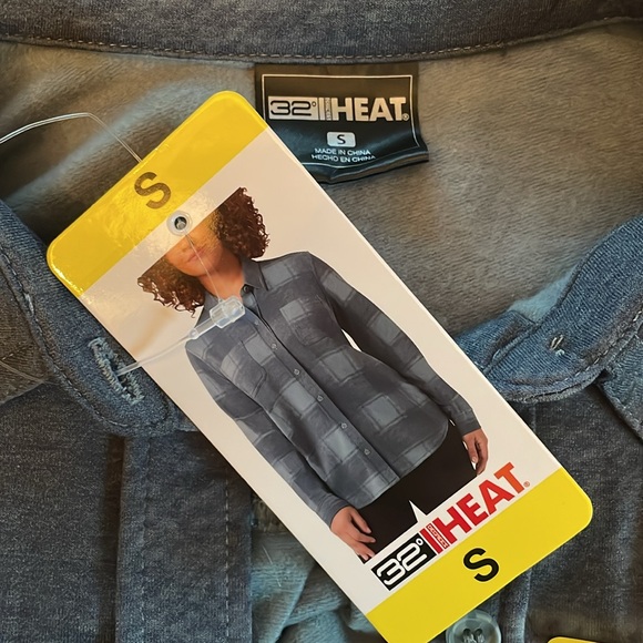 32 Degrees Heat Flannel BLUE - Picture 2 of 4